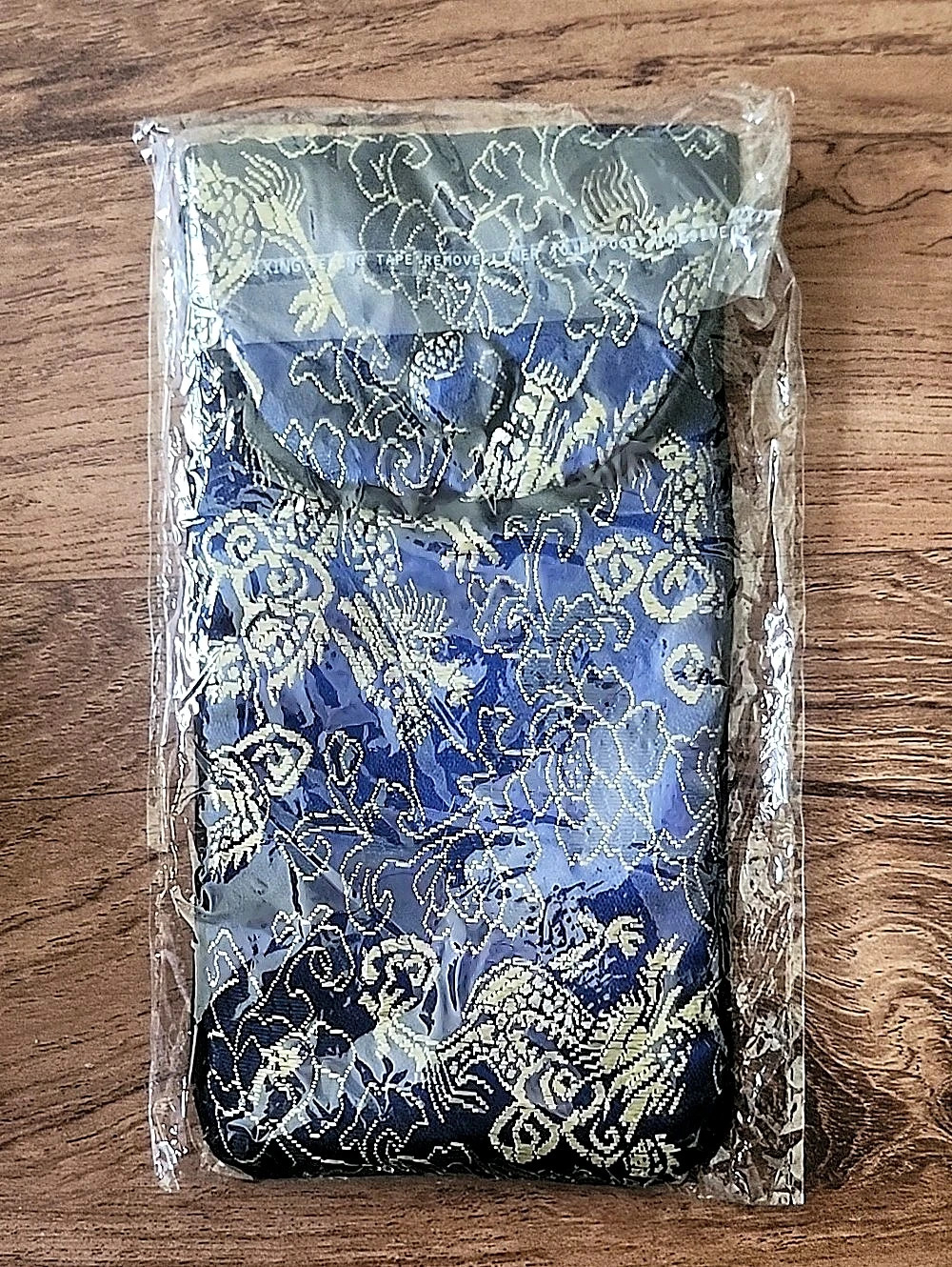 Blue & Gold Paisley Phone or Glasses Case